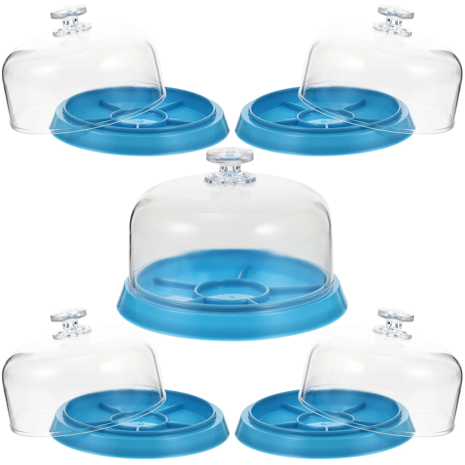 

5 Pcs Watch Parts Box Movement Cover Dustsheet Plastic Watches Protective Protector Repair