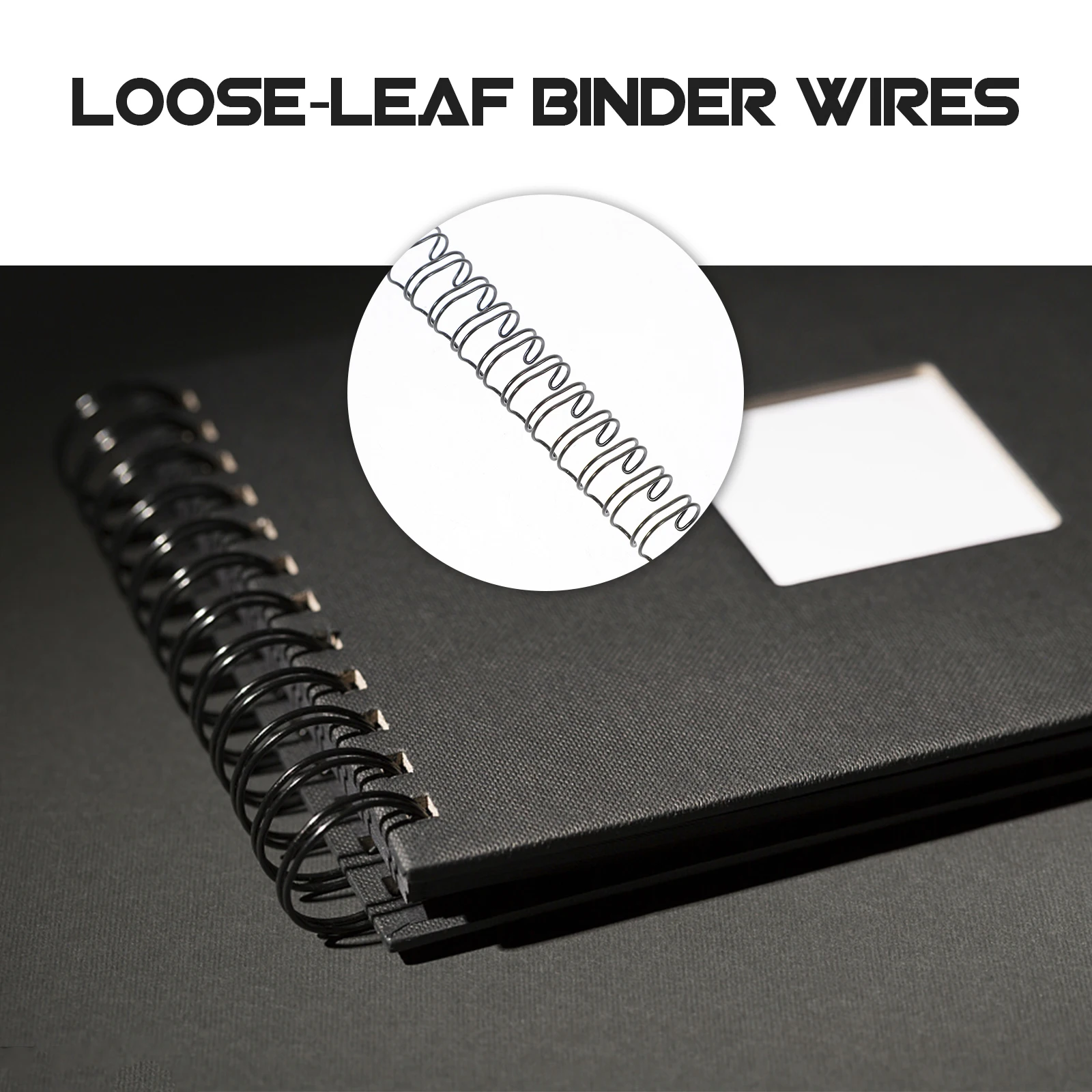 

100pcs Iron Loose Leaf Rings Binder Wires For Notebook Diary Calendar Replacement Book Binding Coils Diy Scrapbook