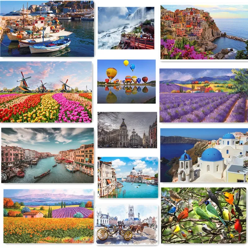 500 Stukjes Creatieve Puzzel Verschillende Landschapsassembleren Foto Volwassenen Anti Stress Puzzels Speelgoed Voor Kinderen Spelletjes Kerstmis Cadeau