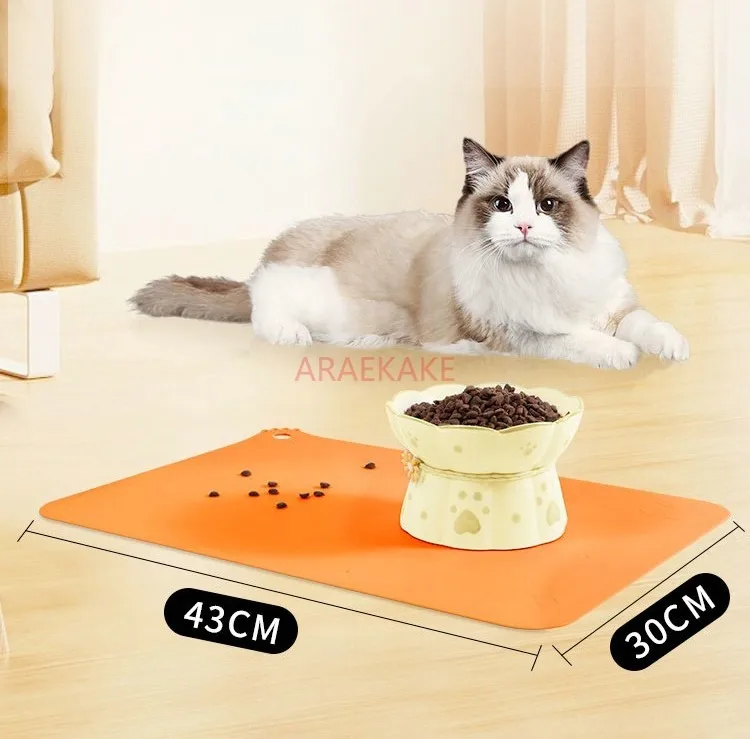 Pet meal mat, cat and dog picnic mat, waterproof mat, spill proof mat, food grade silicone mat