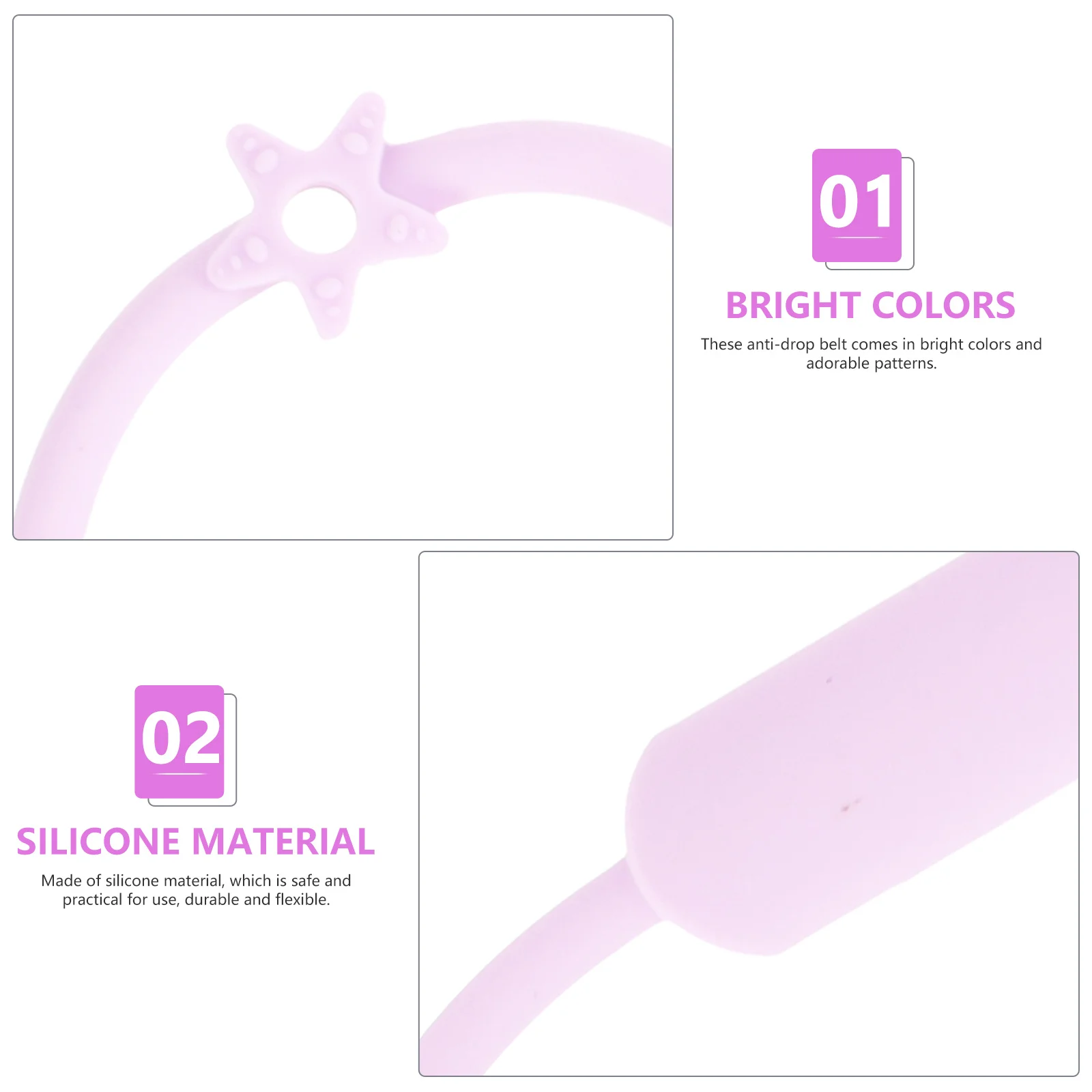 Chupeta de silicone corrente anti-perda para carrinhos de bebê ajustável reutilizável máquina de lavar louça segura fácil de usar correias de brinquedo
