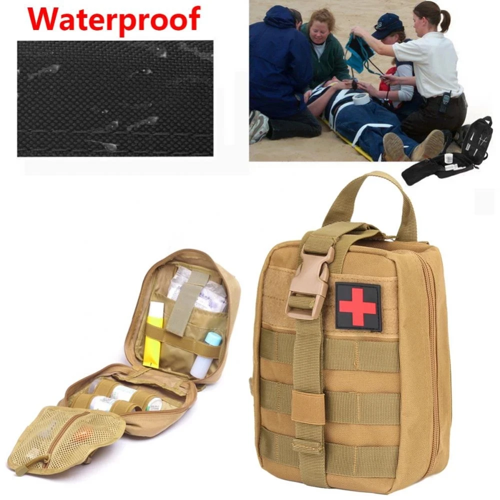 Bolsa táctica para botiquín de primeros auxilios, vendaje israelí, bolsillo de almacenamiento, torniquete, supervivencia de emergencia, bolsa EDC militar arterial rápida