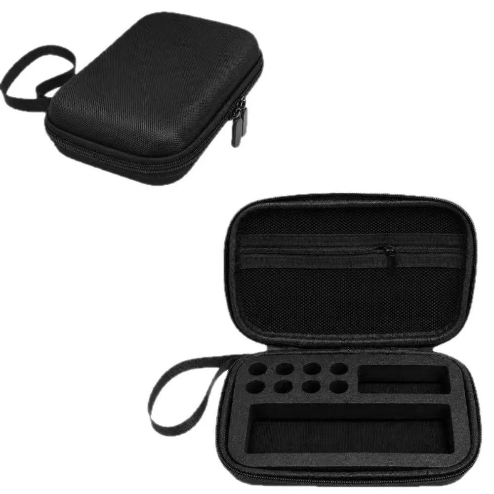 EVA Peptide Case Rectangle Mesh Pocket Safe Insulin Vials Storage Box with Precut Foam Slot Organizer Bag