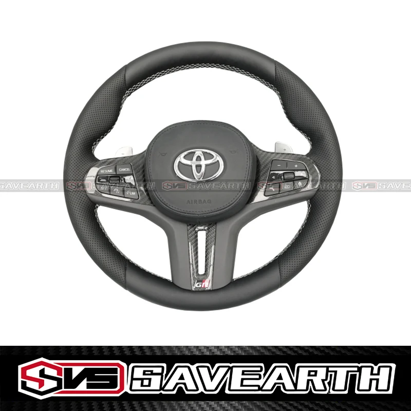 

Suitable for Supra A90 MKV carbon fiber steering wheel modified steering wheel M series Thong Steering wheel