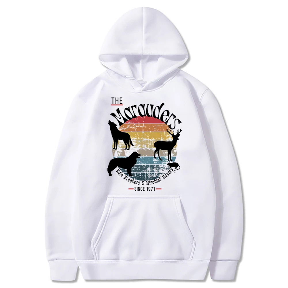 Vintage Marauders Hoodie Wizard Dark Academia Bookish เสื้อ Hp Magic School เสื้อกันหนาว Wizard Booktok Merch อินเทรนด์ Hoodies
