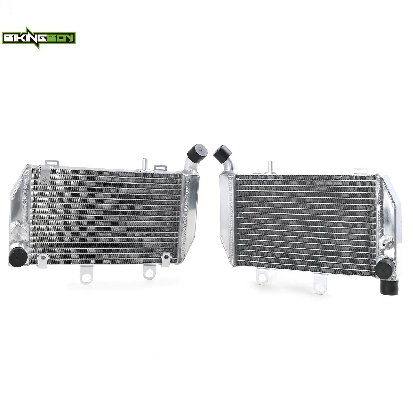 BIKINGBOY For Honda Interceptor VFR 800 02 03 04 05 06 07 08 Left Right Engine Cooling Radiator Water Cooler Aluminium Polished