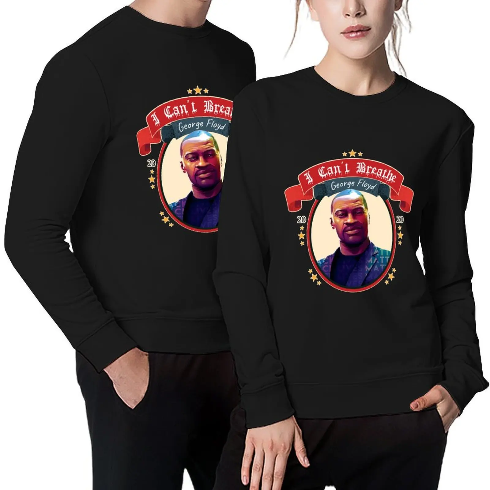 

George Floyd 2020 Pullover men clothes korean style clothes men wear male clothes new sweatshirts