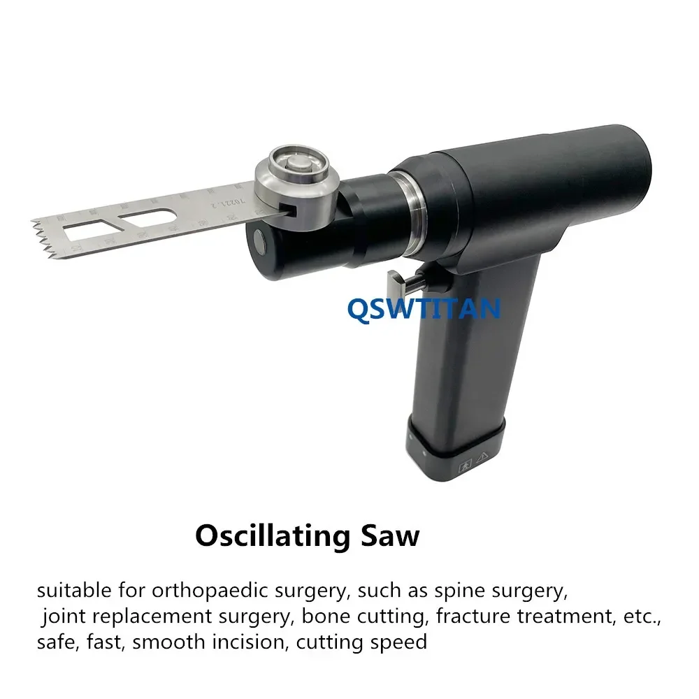 QSWTITAN Orthopedic Electric Bone Saw Oscillating Saw Drill Hand Saw Veterinary Surgical Tools Autoclavable