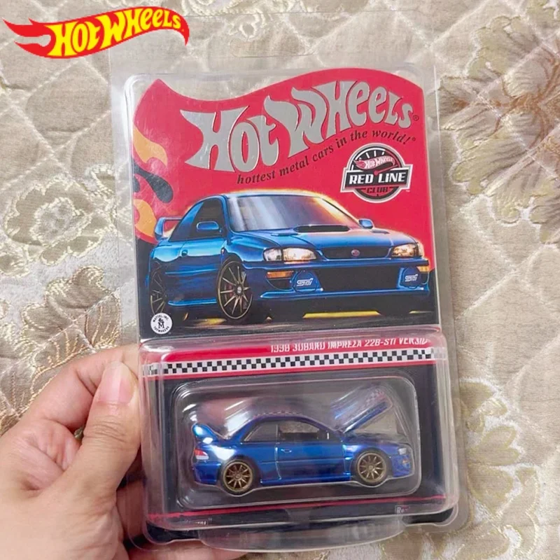 

Hot Wheels 1/64 Red Line Car Model RLC 1998 Subaru Impreza 22B-STi Version Limitied Collectible Room Ornament Birthday Toy Gift