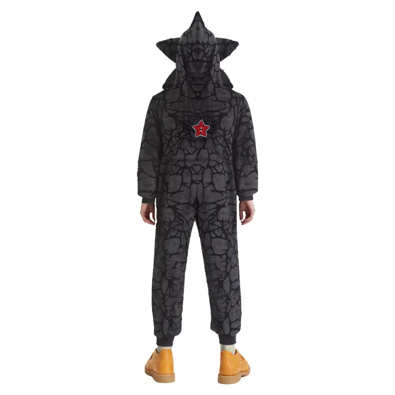 Demogorgon Plant Cosplay Costume Fluffy Jumpsuit Soft Warm Family Matching Cartoon Pajama Sets Christmas Cosplay Party Bathrobe - Image 4