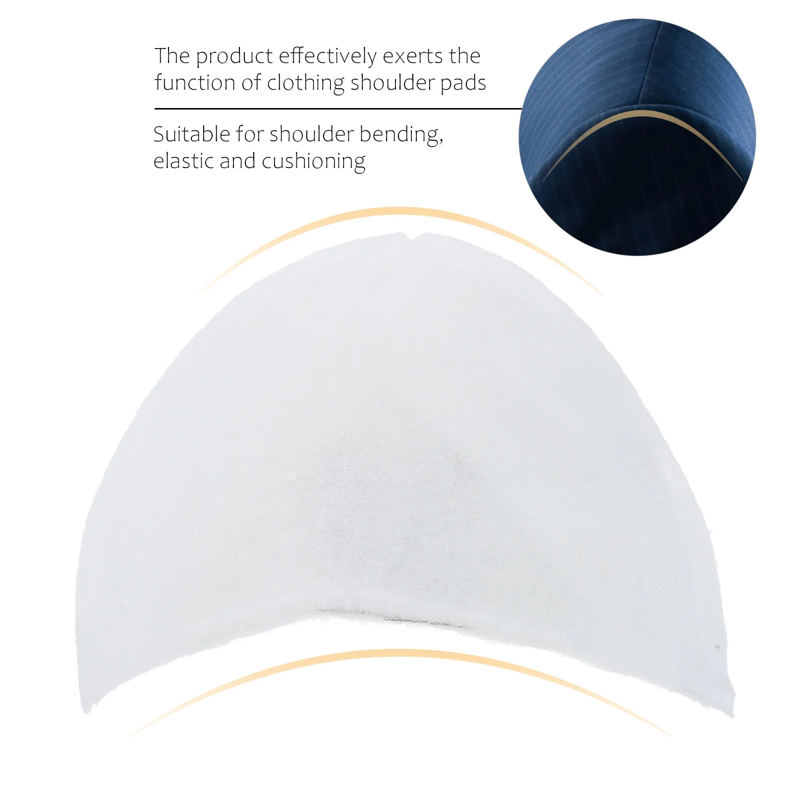 

50Pcs Shoulder Pads Smooth Rounded Contour Fit for Women Winter Coats Suit Machine Washable Shoulder Pads