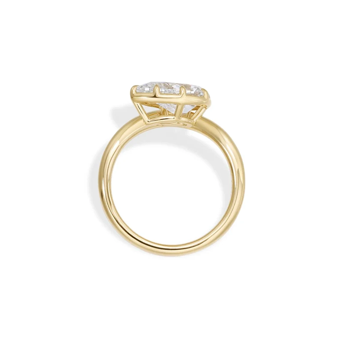9K/14K/18K Solid Gold Lab Created Diamond Ring Pear Cut IGI Certified Solitaire Style Lab Diamond Engagement Ring For Women