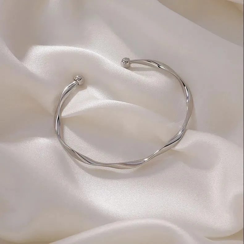 Stainless Steel Gold Color Bamboo Joint Bangles 2025 Trend Bracelet for Women Men Romantic Party Gift Fashion Jewelry