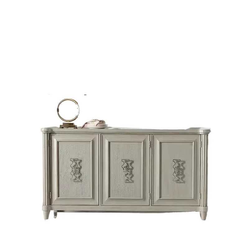 

Morrie Impression Two Door Three Door Side Cabinet French Solid Wood Display Locker Marble Locker
