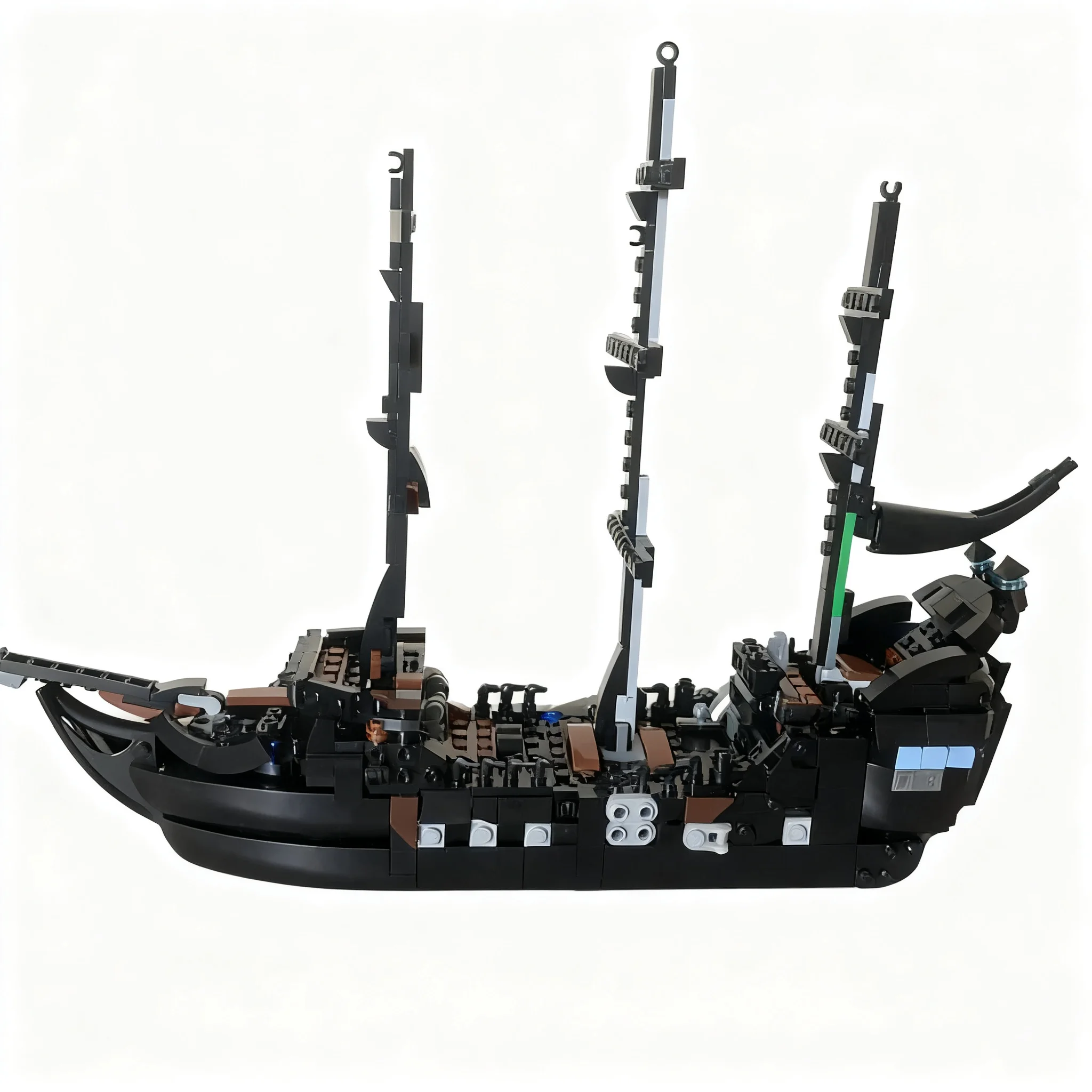 608pcs MOC Disnay Pirates Pirates Black Pearl Model Building Blocks Brick Art Education Assemble Craft Birthday Creative Idea
