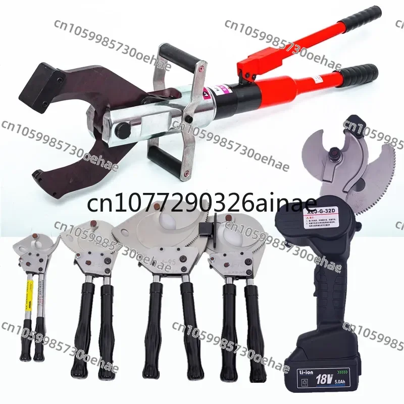 Gear Electric Cable Cutter Knife Hydraulic Cable Cutter Ratchet Type Cable Cutter...