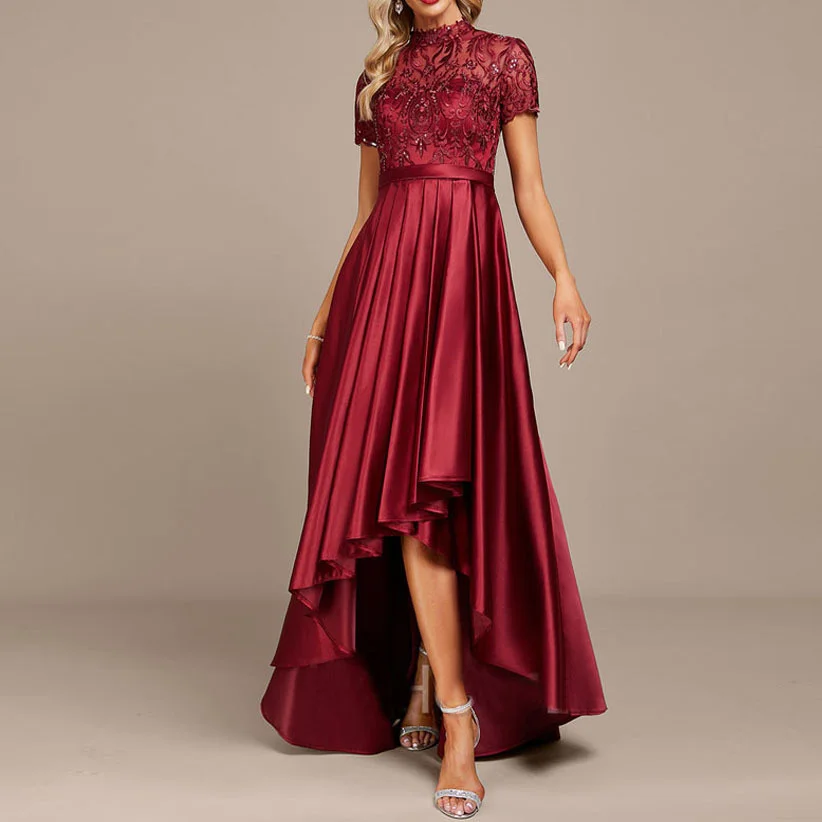 

Evening Gowns New High Grade Host Wine Red Engagement Dress Fishtail Dress Vestidos De Festa Long Dress Gown