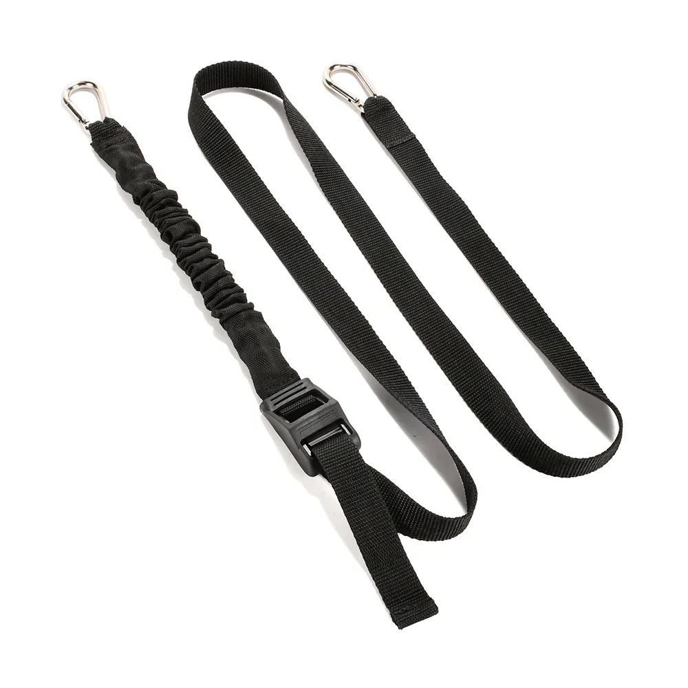Multi-Purpose Adjustable Elastic Bungee Cord Strap with Secure 25mm Cam Lock Buckle and Carabiner Hook
