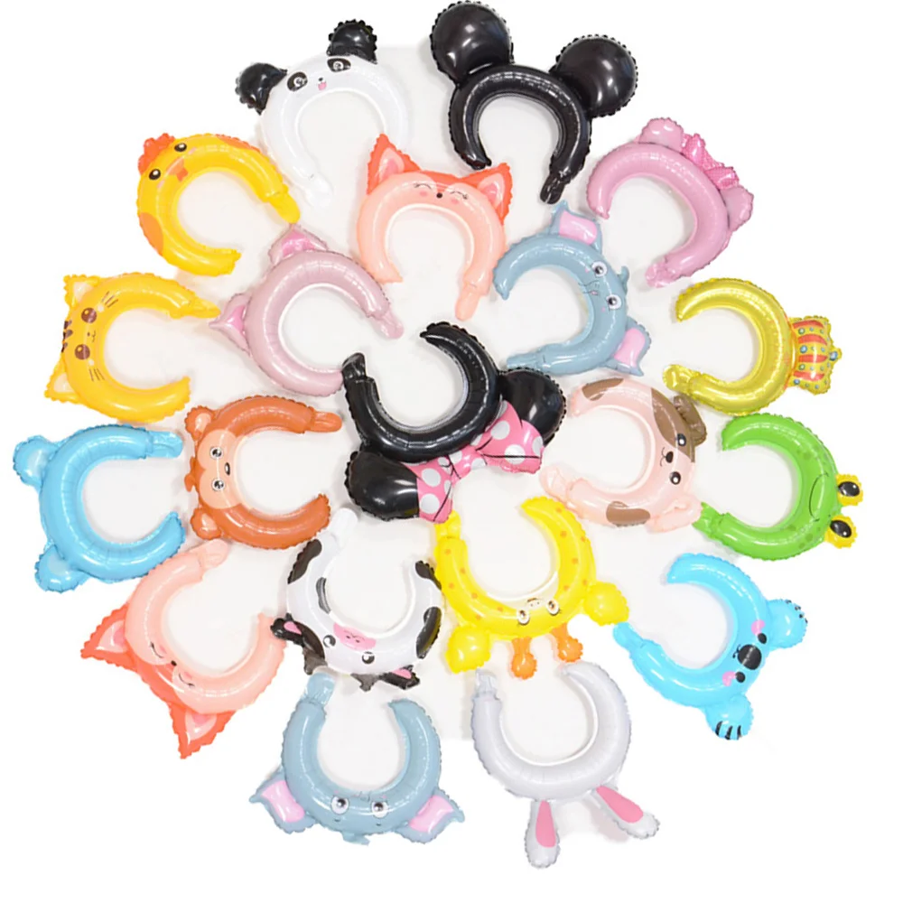 

24pcs Zenon Birthday Farm Party Supplies Inflatable Headbands Balloon Gifts for Guests Children Birthday Favors