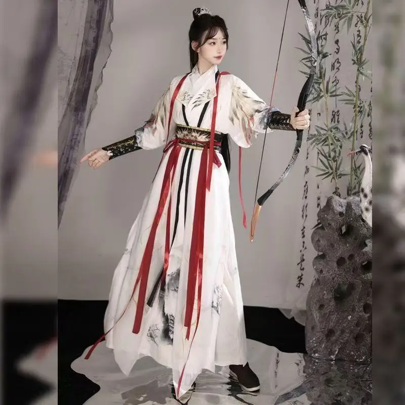 

Vintage Fairy Martial Hanfu Men Women Traditional Chinese Clothing Halloween Wuxia Cosplay Costume Stage Performance Outfits