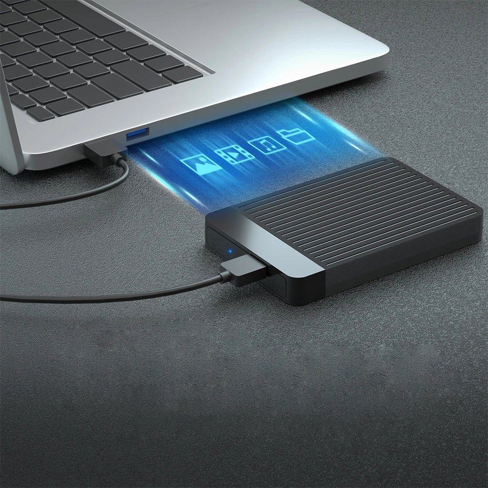 2.5-inch External Hard Drive Box Support UASP SATA To USB 3.0 Type-C Adapter HDD Case Speed 6Gbps Hard Drive Case Hard Drive Box