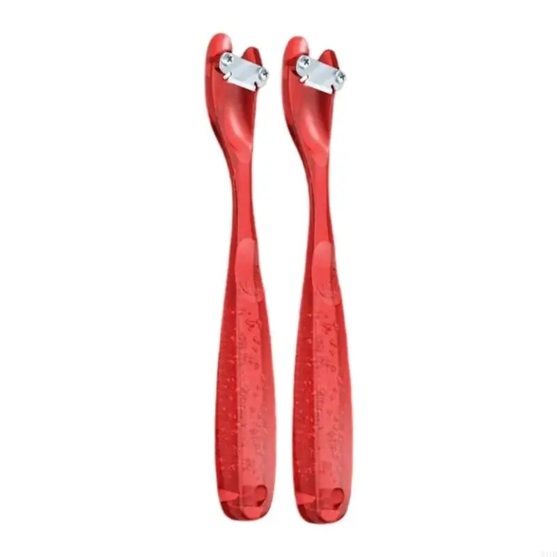 Flower Stem Thorn Stripper Tool with Curved Metal Scraping Head and Textured Long Handle for Rose Bouquet Work M4YD - view 2