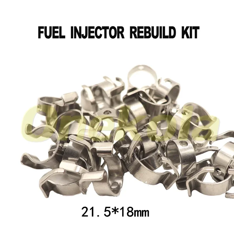 

500pieces EA888 Fuel Injector Nozzle Seal Repair Kit For VW Audi Fuel injector 21.5*18mm Rail fixing clip 06H998907A