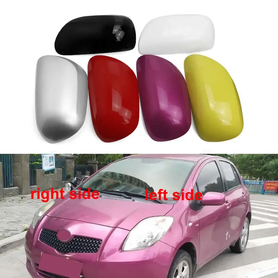 For Toyota Yaris 2008 2009 2010 2011 2012 2013 Car Accessories Rearview Mirror Cover Side Mirrors Housing Shell Color Painted