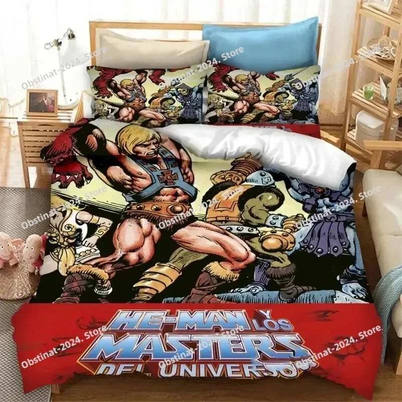 

He man and The Masters of The Universe пододеяльник комплект постельного белья двойной полный Queen King взрослый ребенок постельное белье пододеяльник