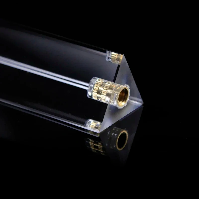Rainbow Effect Photography Prism 1/4 Inch Threaded Mounting Hole Optical Glass Light Refraction Fresh Drilled Crystal Prism