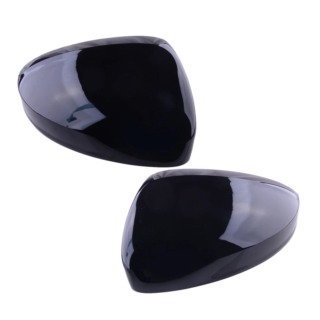 1 Pair Glossy Black Car Left Right Side Wing Rearview Mirror Cover Cap Fit For VW Tiguan MK2 II R 5N 2017 2018 2019 2020