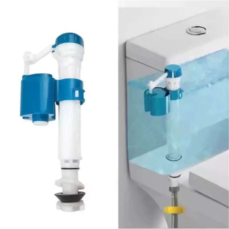 Adjustable Toilet Cistern Fill Valve Dual Flush Toilet Float Valve Replacement Bottom Siphon Water Tank Inlet Valve