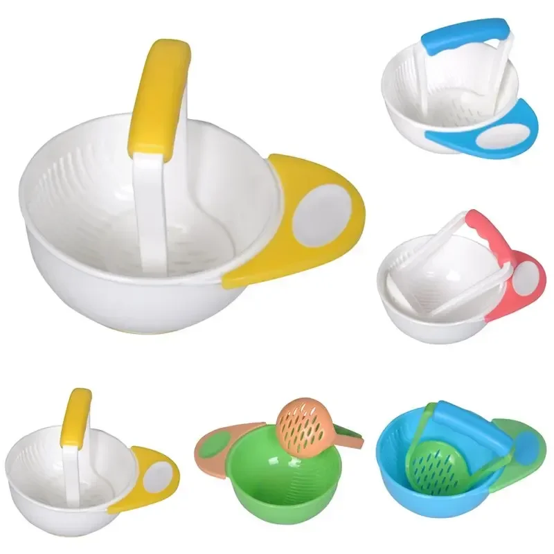 

Grinding Bowl Baby Learn Baby Food Mills Kids Dishes Handmade Grinding Food Fruit Supplement Children Baby Feeding Bowl