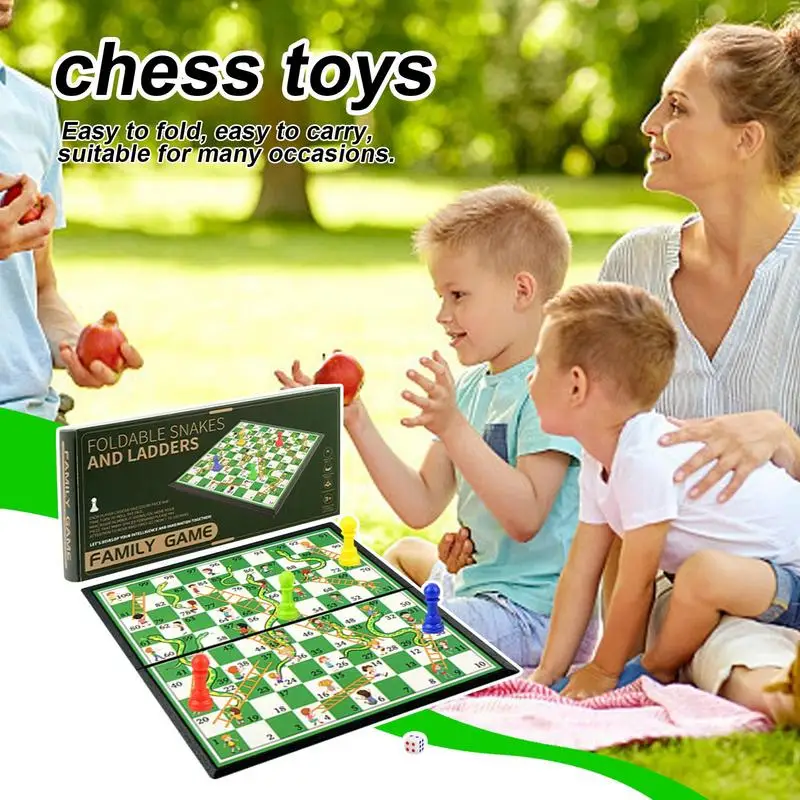 Chess Sets For Adults Foldable Stable Portable Chess Game Set Educational Multifunctional Board Games Non Magnetic Chess Toys