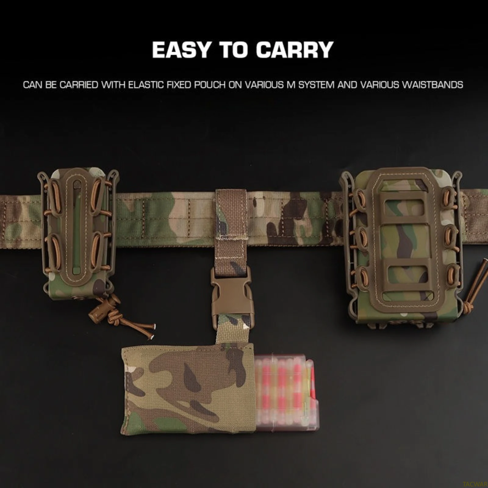 Tactical Marking Light Dispenser with Training Light & Belt Pouch Hanger, Glow Sticks with Fixed Sleeve for Airsoft CS