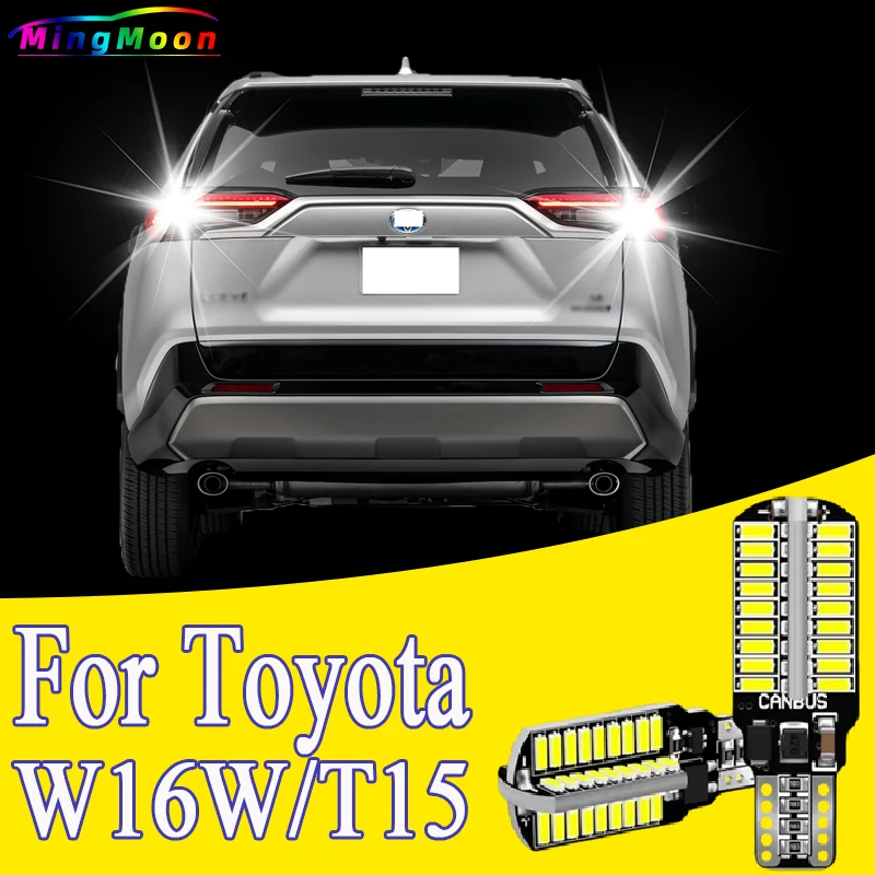 2x LED Reverse Light Blub Lamp W16W T15 Canbus For Toyota Rav4 Yaris Vitz Avalon Sienna Tacoma Highlander Sequoia Matrix 4Runner