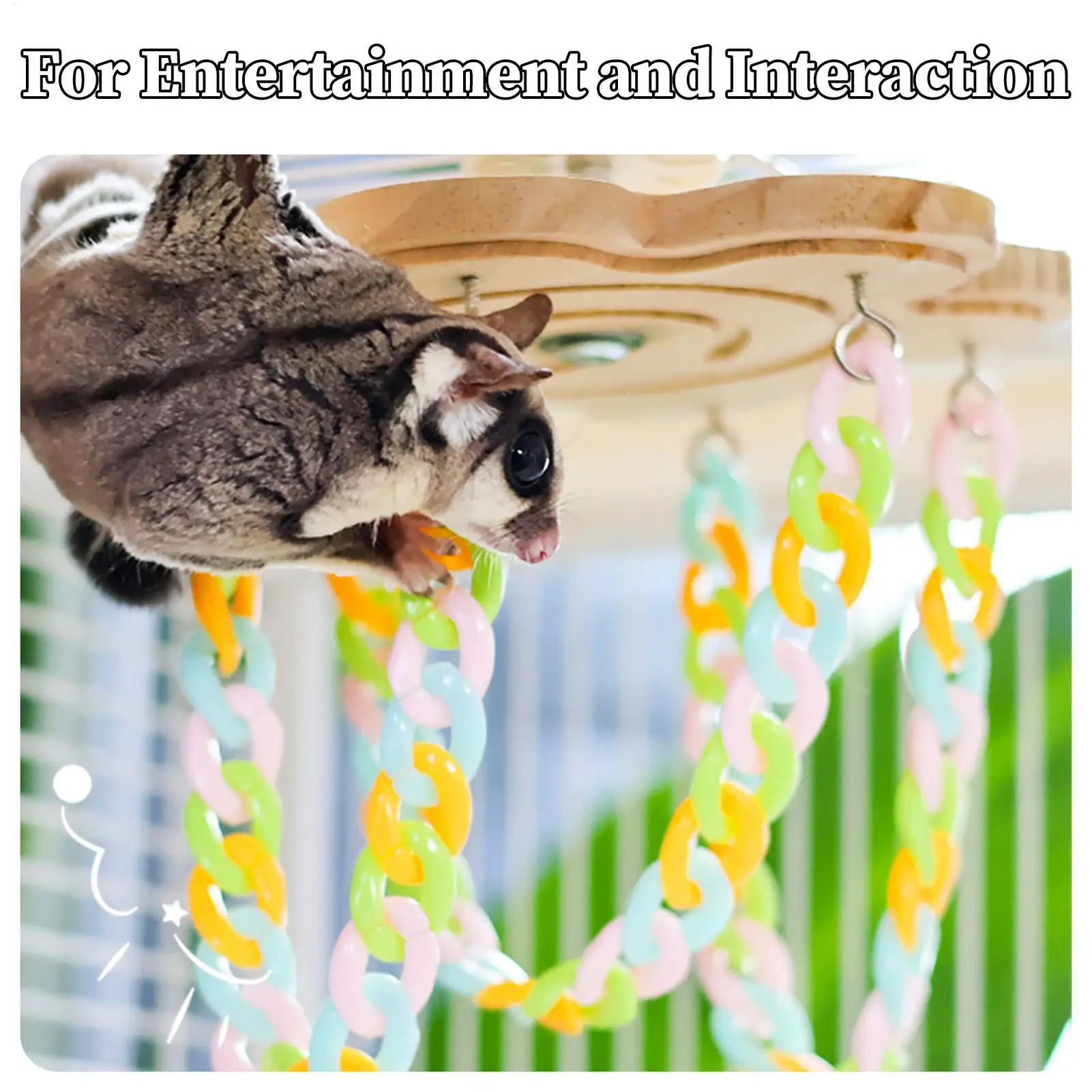 

Sugar Glider Accessories Wood 360 Degree Rotation Safe Lightweight Climbing Tool Bird Toys Accessories For Enthusiast Small Bird