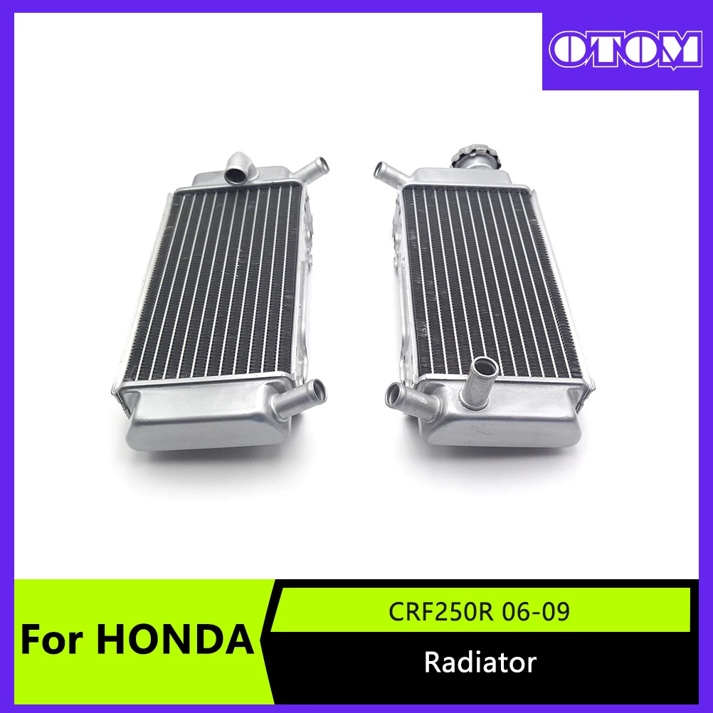 

Motorcycle Radiator Water Tank Cooler Left Right Oil Cooling Engine Aluminum For HONDA CRF250R 2006-2009 Off-road Pit Dirt Bikes