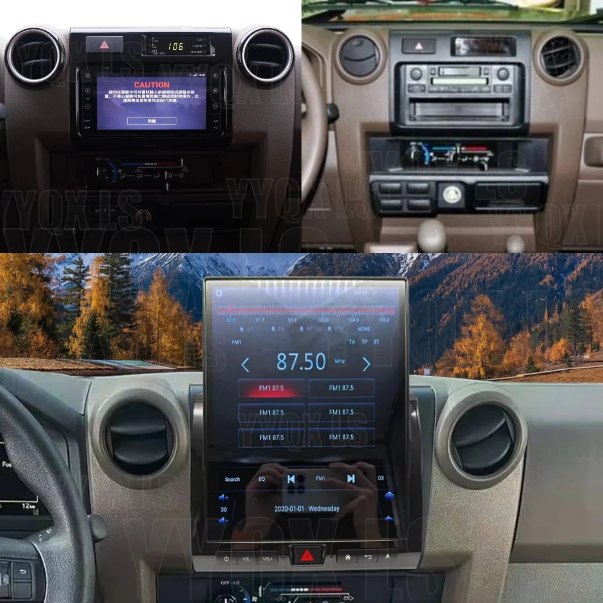 

Автомагнитола Android Auto для Toyota Land Cruiser 70 75 76 79 LC70 LC75 LC76 LC79 2007-2024 с CarPlay и GPS-навигацией