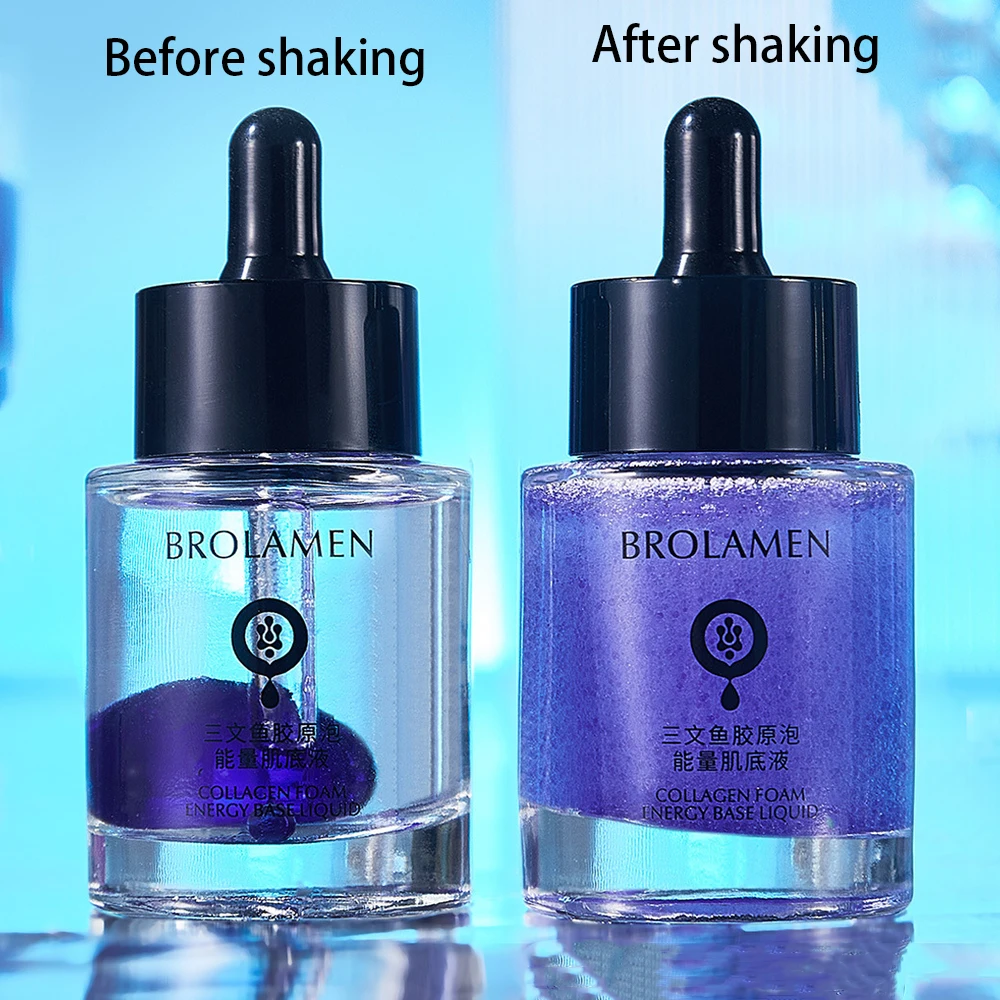 

Salmon Collagen Bubble Energy Skin Base Essence Face Moisturizing Lifting Reduce Fine Lines Brighten Facial Essence skincare