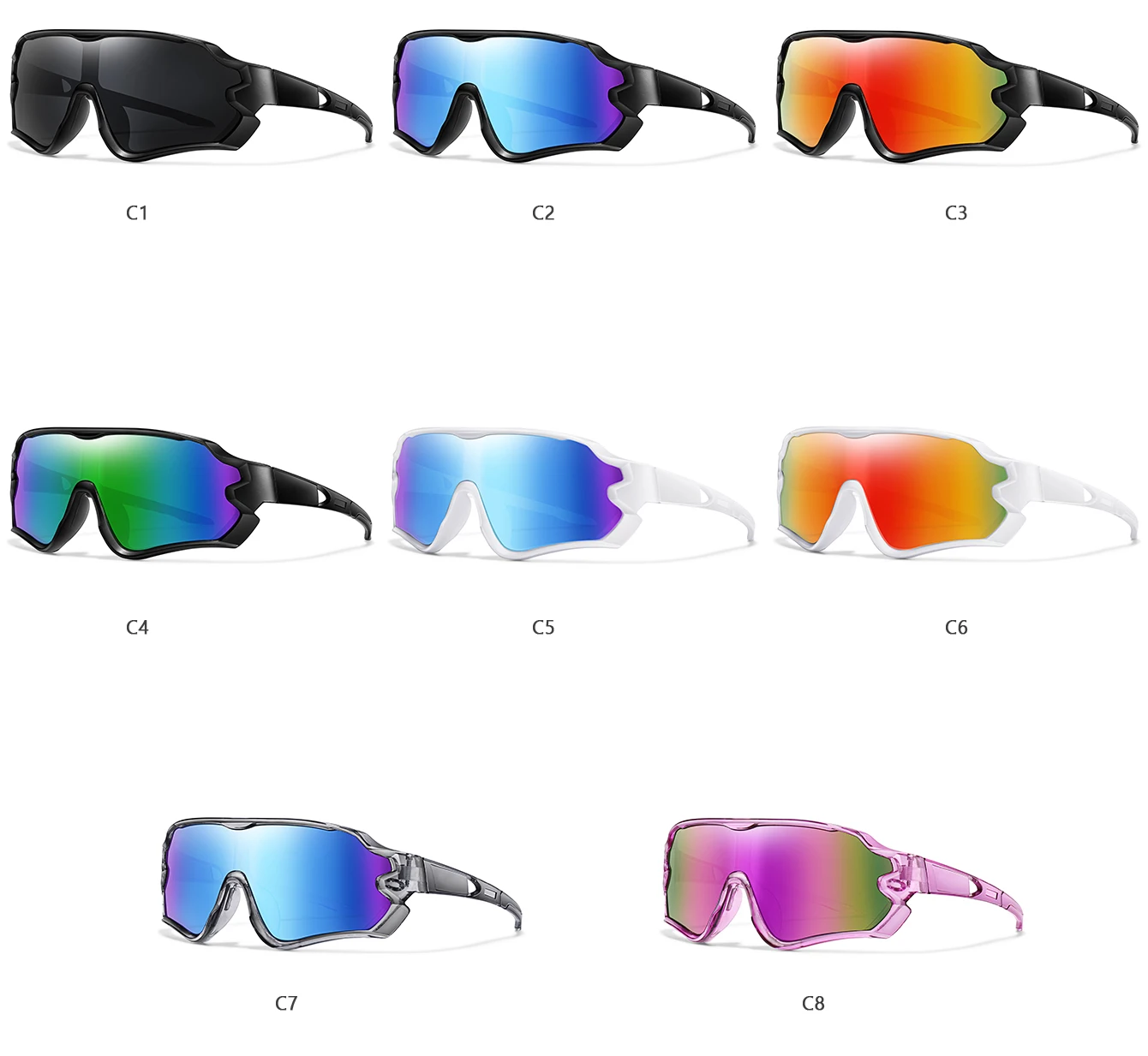 9-15 Jahre alte Kinder Radfahren Sonnenbrillen Jungen und Mädchen Outdoor-Sport Reiten UV400 Campingbrille Angeln Fahrrad Kinder Brillen – Detail 6