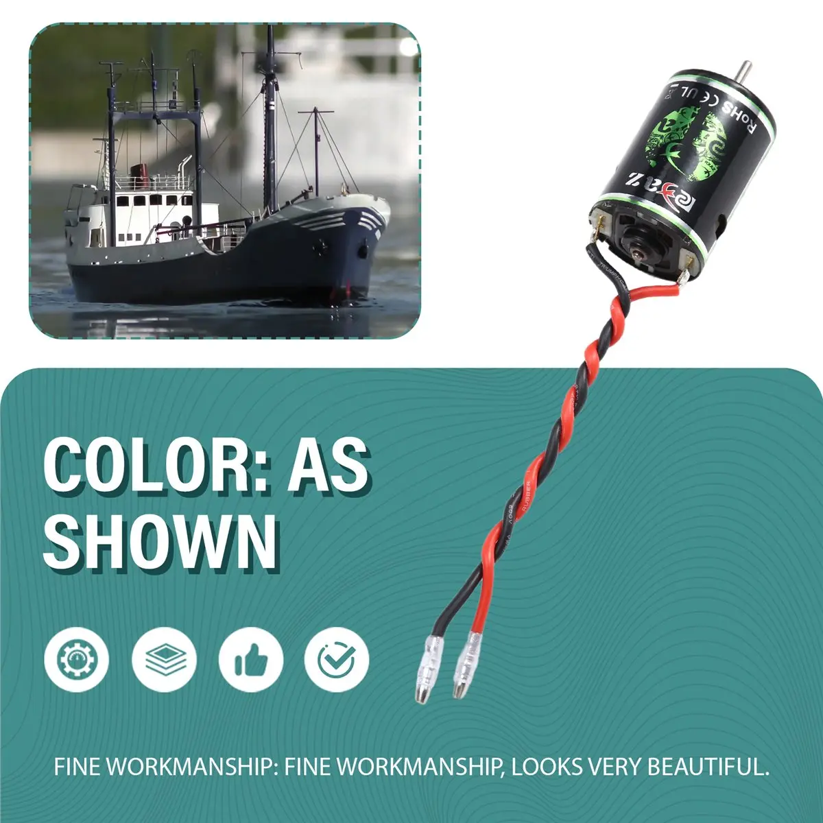 

(AIMA) Водонепроницаемый коллекторный мотор RC 540 (10T-80T) и комбо-контроллер ESC 320A для радиоуправляемых краулеров 1/8, 1/10, Axial SCX10, TRX6, Tank 15T