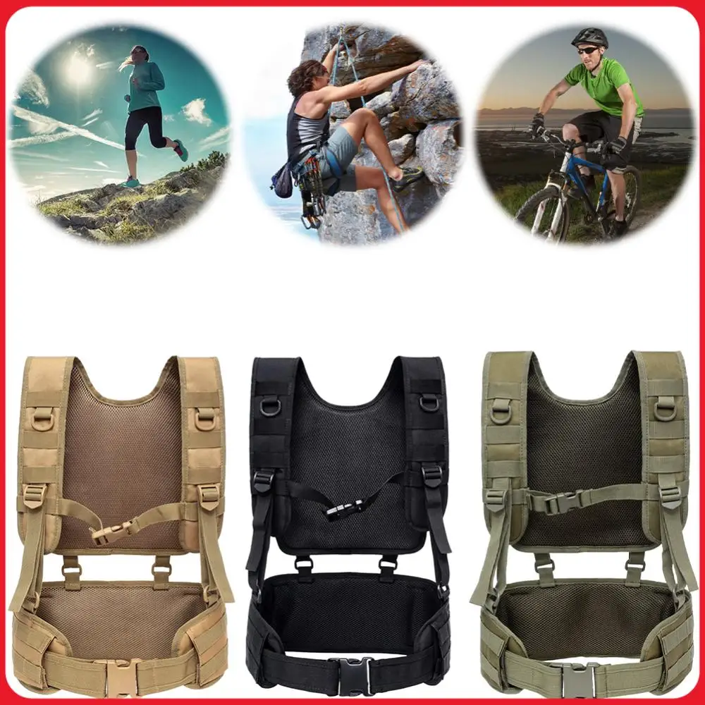 Hunting Vest & Belt Multifunctional Outdoors Training Belt Oxford Cloth Airsoft Paintball Molle for  War Game
