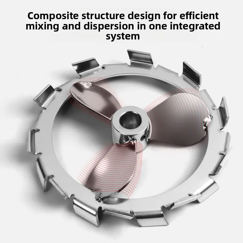 Stainless Steel 3-Blade Impeller High Shear Dispersing Disc with Hub for Mixer Large Size Custom