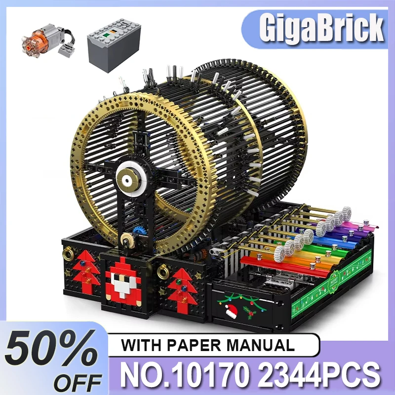 

Mold King 10170 Коллекционная техническая музыкальная шкатулка, игрушки, музыкальная шкатулка, строительный блок, сборный набор кирпичей, креативные рождественские подарки