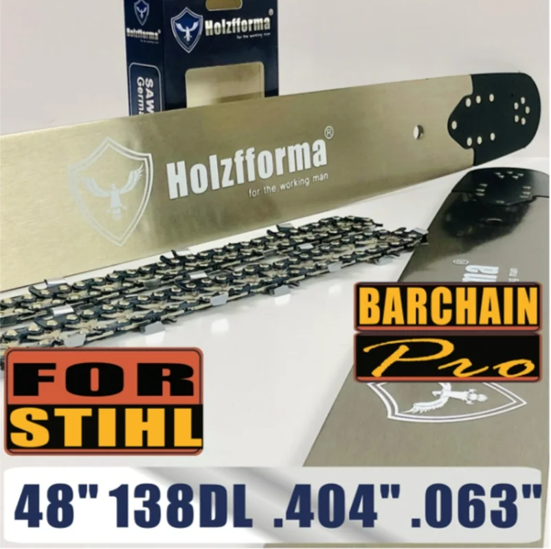 Holzfforma® 48inch 404 .063 138DL Guide Bar & Saw Chain For Stihl MS880 088 070 090 084 076 075 051 050 Chainsaw