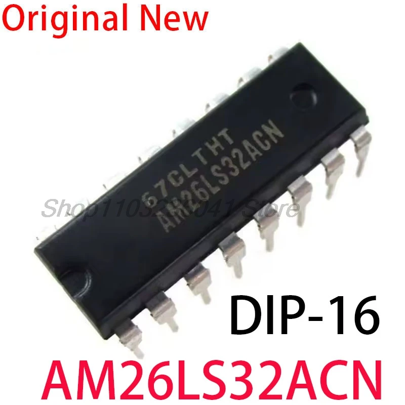 5pcs/lot 26LS32 AM26LS32PC AM26LS32ACN DIP-16 Four-channel differential circuit receiver In Stock