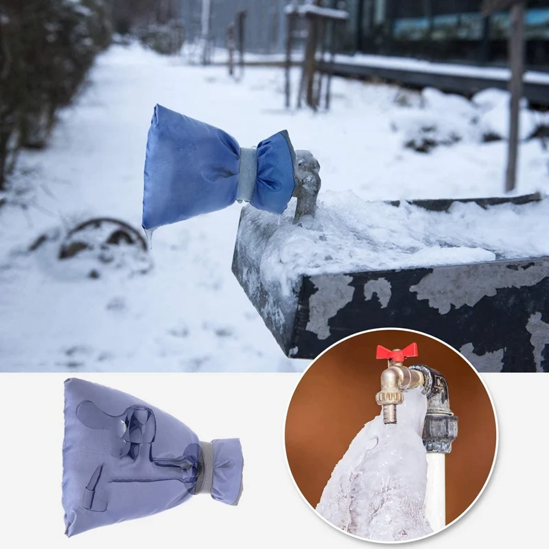 Winter Faucet Cover Outdoor Frost Protection Faucet Covers Hose Bib Accessories Reusable Tap Protector Anti-Freeze Preserve Heat