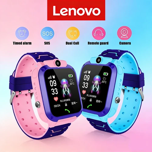 Imagen 1 del producto Reloj Inteligente Lenovo 4G Mini para Niños con Tarjeta SIM, Llamadas, Mensajes, Cámara, GPS, Resistente al Agua, Compatible con iPhone y Android 2026