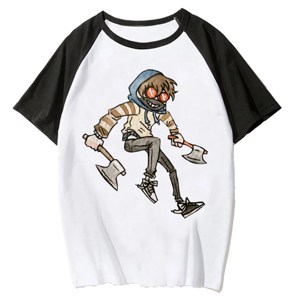 Creepypasta top women funny t shirt female harajuku designer clothes